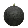 Vickerman N591584DQ 6" Gunmetal Sequin Ball Ornament 4 Per Bag