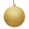 Vickerman N592537DG 10" Honey Gold Glitter Ball Ornament