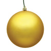 Vickerman N593037DMV 12" Honey Gold Matte Ball Ornament