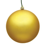 Vickerman N592537DMV 10" Honey Gold Matte Ball Ornament