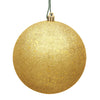 Vickerman N591237DQ 4.75" Honey Gold Sequin Ball Ornament 4 Per Bag