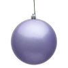 Vickerman N593086DCV 12" Lavender Candy Ball Ornament