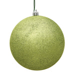 Vickerman N592573DG 10" Lime Glitter Ball Ornament
