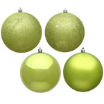 Vickerman N595473A 1.6" Lime 4-Finish Ball Ornament Assortment 96 Per Box