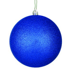 Vickerman N592531DG 10" Midnight Blue Glitter Ball Ornament