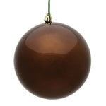 Vickerman N592076DCV 8" Mocha Candy Ball Ornament