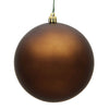 Vickerman N592576DMV 10" Mocha Matte Ball Ornament