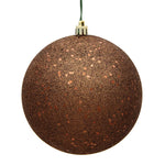 Vickerman N592576DQ 10" Mocha Sequin Ball Ornament