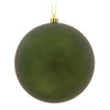 Vickerman N591064DMV 4" Moss Green Matte Ball Ornament 6 Per Bag
