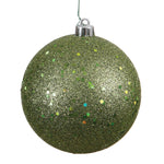 Vickerman N592514DQ 10" Olive Sequin Ball Ornament