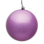Vickerman N591569DCV 6" Orchid Candy Uv Treated Ball Christmas Ornament With Drilled And Wired Cap 4 Per Bag