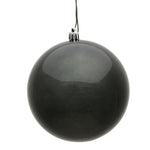 Vickerman N593087DCV 12" Pewter Candy Ball Ornament