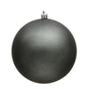 Vickerman N591087DMV 4" Pewter Matte Ball Ornament 6 Per Bag