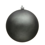Vickerman N592087DMV 8" Pewter Matte Ball Ornament