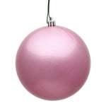 Vickerman N591079DCV 4" Pink Candy Ball Ornament 6 Per Bag