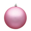 Vickerman N591079DMV 4" Pink Matte Ball Ornament 6 Per Bag