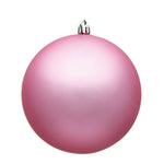 Vickerman N591079DMV 4" Pink Matte Ball Ornament 6 Per Bag