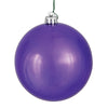 Vickerman N593026DSV 12" Plum Shiny Ball Ornament