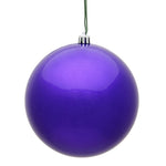 Vickerman N593066DCV 12" Purple Candy Ball Ornament
