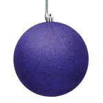Vickerman N592066DG 8" Purple Glitter Ball Ornament