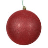 Vickerman N592503DG 10" Red Glitter Ball Ornament