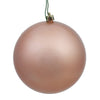 Vickerman N592558DCV 10" Rose Gold Candy Ball Ornament