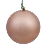 Vickerman N592058DCV 8" Rose Gold Candy Ball Ornament