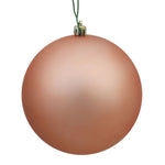 Vickerman N593058DMV 12" Rose Gold Matte Ball Ornament