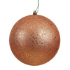 Vickerman N591558DQ 6" Rose Gold Sequin Ball Ornament 4 Per Bag