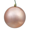 Vickerman N592558DSV 10" Rose Gold Shiny Ball Ornament