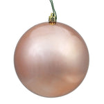 Vickerman N593058DSV 12" Rose Gold Shiny Ball Ornament