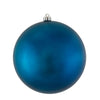 Vickerman N593062DMV 12" Sea Blue Matte Ball Ornament