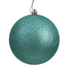 Vickerman N591544DG 6" Sea Foam Glitter Ball Ornament 4 Per Bag
