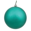 Vickerman N592042DG 8" Teal Glitter Ball Ornament 4 Per Set