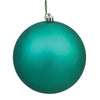 Vickerman N593042DMV 12" Teal Matte Ball Ornament