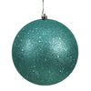 Vickerman N591042DQ 4" Teal Sequin Ball Ornament 6 Per Bag