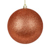 Vickerman N593071DG 12" Coral Glitter Ball Ornament