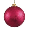 Vickerman N590619DG 2.4" Wine Glitter Ball Ornament 24 Per Bag