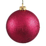 Vickerman N590619DG 2.4" Wine Glitter Ball Ornament 24 Per Bag