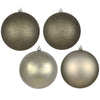 Vickerman N593023DA 12" Wrght Iron 4-Finish Ball Ornament Assortment 4 Per Bag