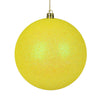 Vickerman N593078DG 12" Yellow Glitter Ball Ornament