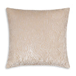 Nala Geometric Velvet Pillow 22" X 22" Jacquard Square Decorative Cushion Modern Style By Cloud9