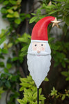 Outdoor Santa Yard Stake – Hand-Painted Iron Christmas Decoration