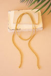 Seed Beaded Gold Lariat Necklace Contemporary Style Kalalou