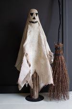 Jute and Wood Ghost Sculpture – 36" Tall Decor Set of 2 by Kalalou