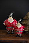 Painted metal Santa décor