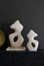 Paper Mache Sculptures – 15" Tall Handcrafted Decorative Set of 2 by Kalalou