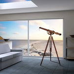 Nautical Telescope 58" – Antique Brass Harbor Scope with Adjustable Tripod Stand By Old Modern Handicrafts
