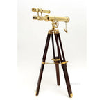 Brass Telescope With Stand – Bright Finish – 18 Inch Adjustable Tripod By Old Modern Handicrafts