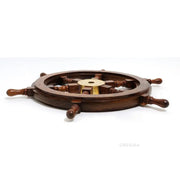Decorative Ship Wheel – 2in Height – 24in Rosewood Classic Design